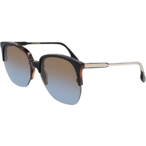 Schwarze Acetat-Sonnenbrille für Frauen - Victoria Beckham - Modalova