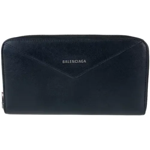 Pre-owned Leather wallets , female, Sizes: ONE SIZE - Balenciaga Vintage - Modalova