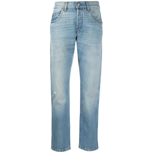 Eco-Bleached Tapered Jeans , male, Sizes: W34, W33 - Gucci - Modalova