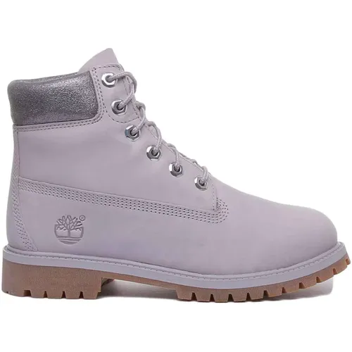 Youth Outdoor Waterproof Boots in Grey , female, Sizes: 7 UK, 6 1/2 UK - Timberland - Modalova