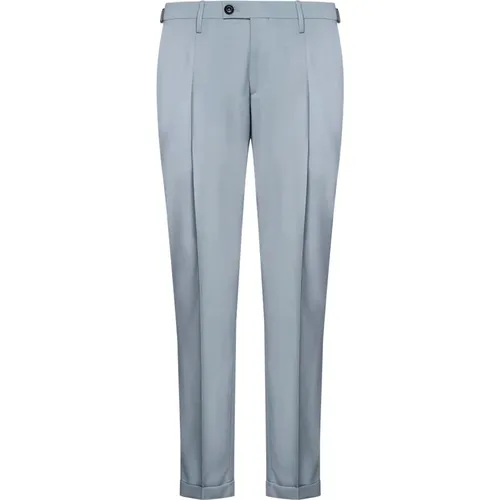 Slim-fit Clear Wool Trousers , male, Sizes: W30, W38, W40, W32, W33, W36, W34 - Michael Coal - Modalova