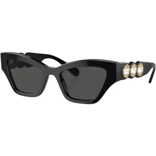 Dark Grey Sunglasses Sk6027 - Swarovski - Modalova