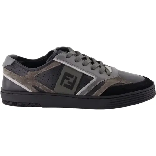 Stilvolle Schnürschuhe mit Logo-Detail , Herren, Größe: 40 EU - Fendi - Modalova