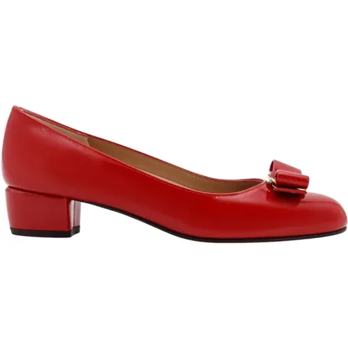 Pumps with Iconic Vara Bow , female, Sizes: 2 1/2 UK, 3 UK, 3 1/2 UK, 2 UK, 5 1/2 UK, 4 UK - Salvatore Ferragamo - Modalova