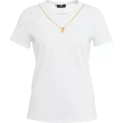 T-Shirts & Polos for Women , female, Sizes: M, S, L - Elisabetta Franchi - Modalova