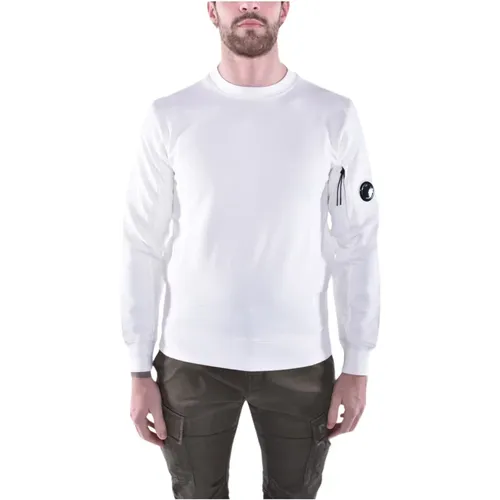 Diagonal Raised Fleece Lens Sweatshirt , male, Sizes: XL, M, L - C.P. Company - Modalova