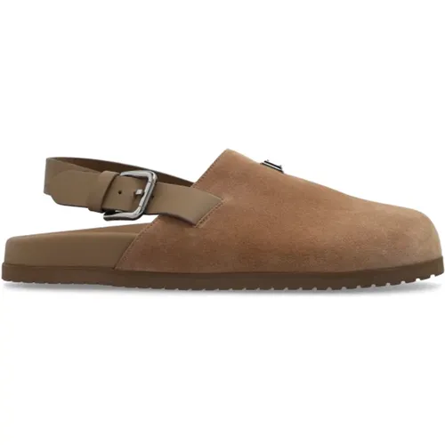 Suede Slippers , male, Sizes: 8 UK, 7 UK, 10 UK, 6 UK, 9 UK, 11 UK - Dolce & Gabbana - Modalova