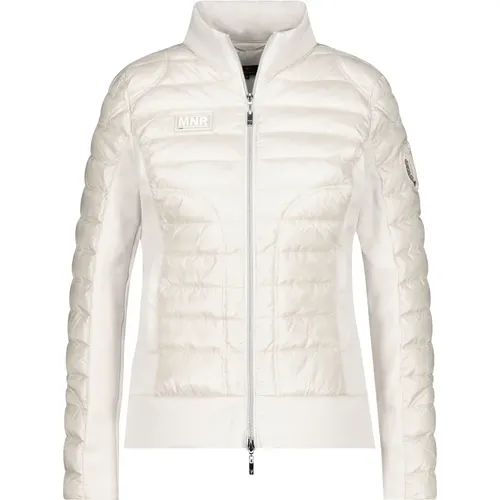 Glänzende Steppjacke mit Neopren-Details , Damen, Größe: S - monari - Modalova