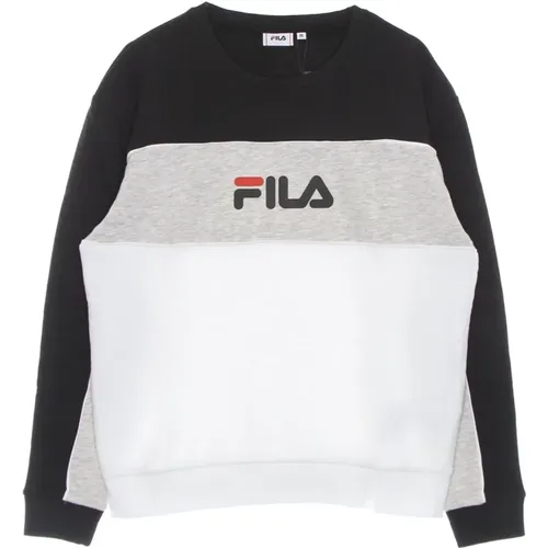 Color Block Crewneck Sweatshirt Lightweight , female, Sizes: M, XS, L - Fila - Modalova