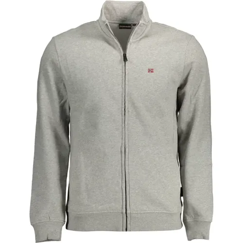 Kapuzen-Sweatshirt Grau Langarm - Napapijri - Modalova