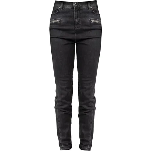 Slim Fit High Waist Jeans , Damen, Größe: W30 - pinko - Modalova