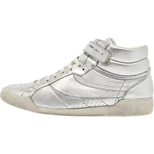 Pre-owned Leather sneakers , male, Sizes: 9 1/2 UK - Yves Saint Laurent Vintage - Modalova