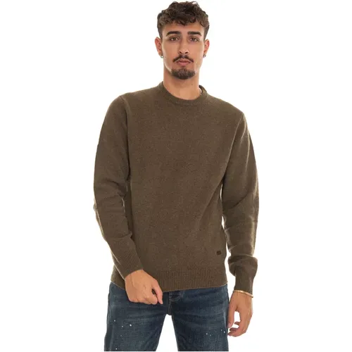 Einfarbiger Wollpullover mit Logo , Herren, Größe: S - Barbour - Modalova