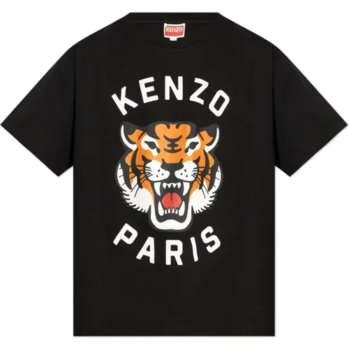 T-shirt with print , male, Sizes: S, XL, XS, L, M - Kenzo - Modalova