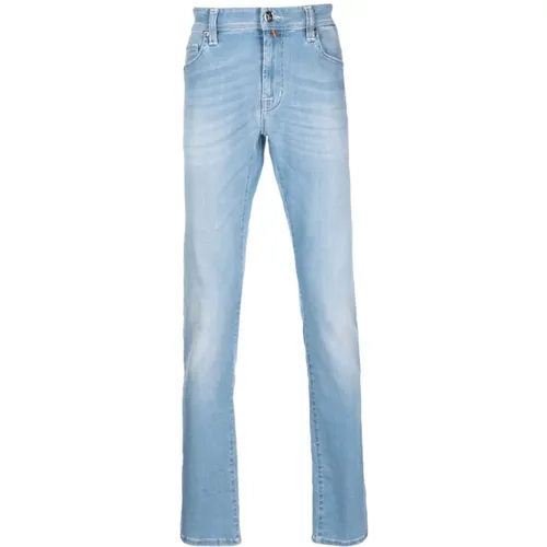 Blaue Gerades Jeans Casual Stil , Herren, Größe: W34 - Tramarossa - Modalova