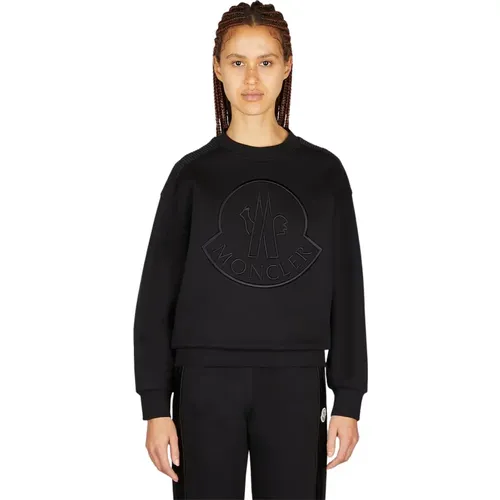 Sweatshirt mit geprägtem Logo , Damen, Größe: XS - Moncler - Modalova