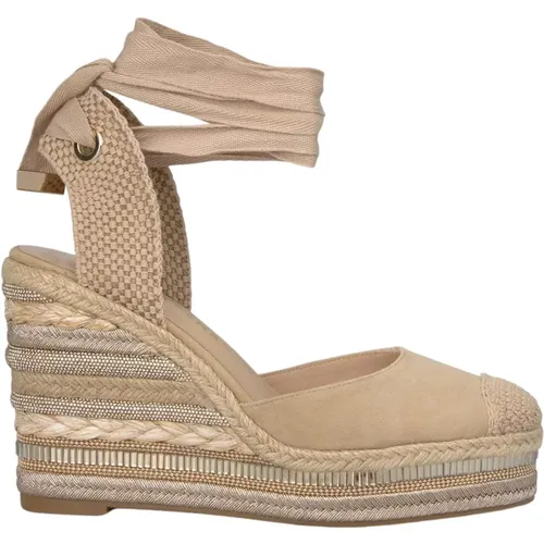 Braided Wedge Sandal with Embellishments , female, Sizes: 6 UK, 4 UK, 8 UK, 5 UK, 9 UK - Alma en Pena - Modalova