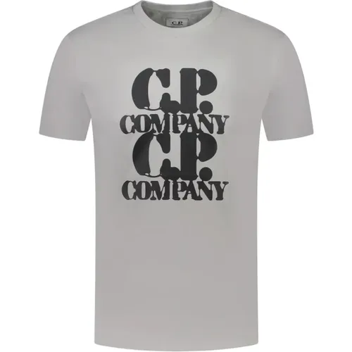 Grafik Jersey T-Shirt , Herren, Größe: XL - C.P. Company - Modalova