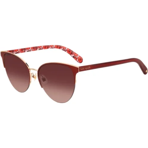 Rote Metallsonnenbrille für Frauen - Kate Spade - Modalova