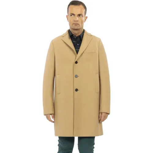 Unique Single-Breasted Coats , male, Sizes: L, XL, 2XL - Harris Wharf London - Modalova