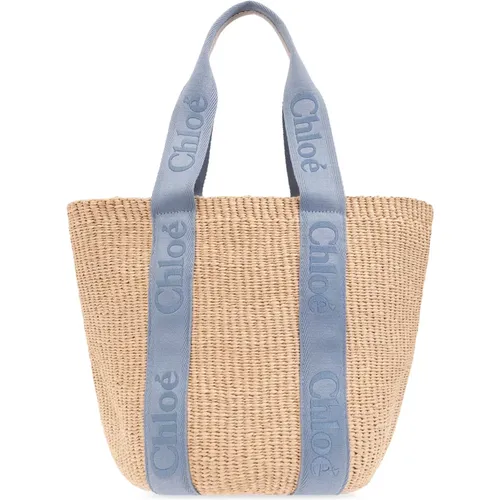 Große Holz-Shopper-Tasche Chloé - Chloé - Modalova