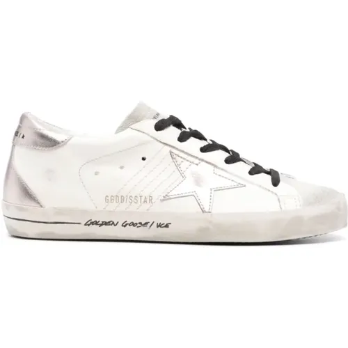 Super Star Leather Suede Sneakers , female, Sizes: 3 UK, 8 UK - Golden Goose - Modalova