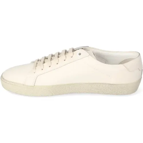 Leather sneakers , female, Sizes: 4 1/2 UK, 6 1/2 UK, 5 1/2 UK, 4 UK, 5 UK, 7 UK, 3 1/2 UK, 3 UK, 6 UK - Saint Laurent - Modalova