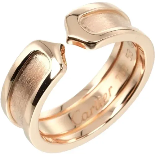Pre-owned Rose Gold rings , female, Sizes: ONE SIZE - Cartier Vintage - Modalova