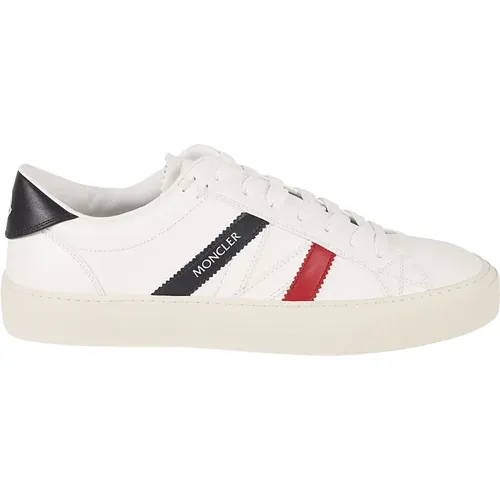 Weiße Low-Top-Sneakers , Herren, Größe: 42 EU - Moncler - Modalova