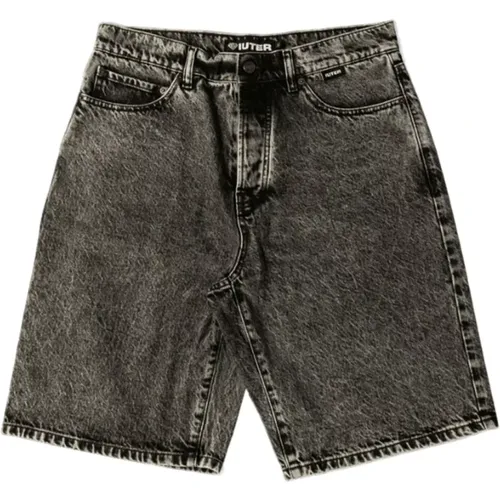 Loose Denim Bermuda Shorts , male, Sizes: W28, W30, W34, W29, W31, W32 - Iuter - Modalova