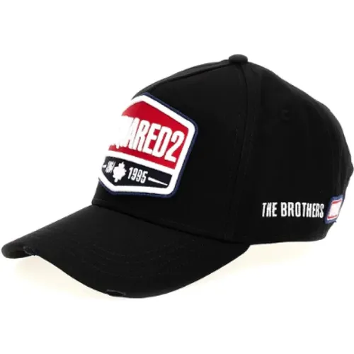 Embroidered Logo Baseball Cap , male, Sizes: ONE SIZE - Dsquared2 - Modalova