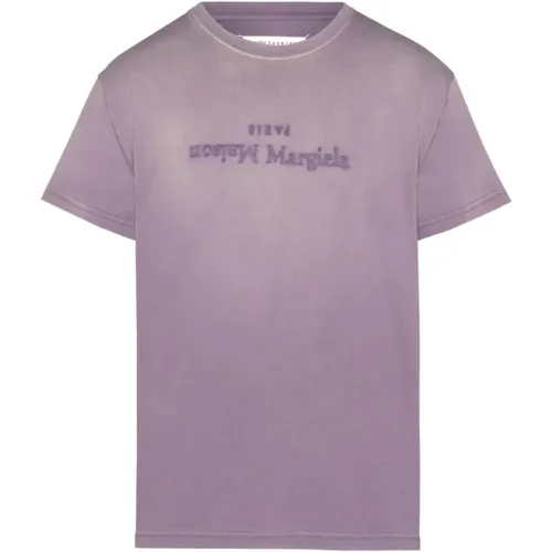 T-shirt with Reverse Print , female, Sizes: M, XS, S - Maison Margiela - Modalova