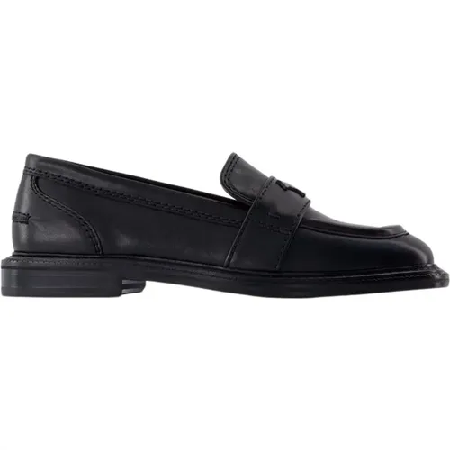 Leather Loafers - Round Toe , female, Sizes: 6 UK, 3 UK, 5 UK, 4 UK, 7 UK - Maison Kitsuné - Modalova