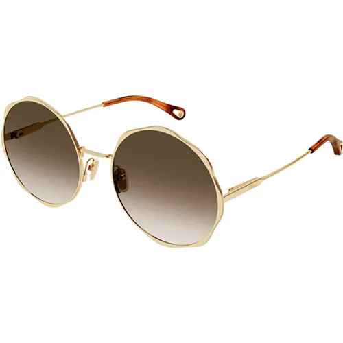 Metall Sonnenbrille Stilvolle Damen Accessoires - Chloé - Modalova