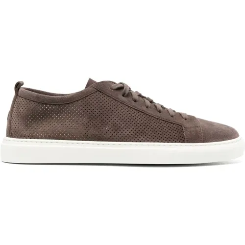 Perforated Suede Sneakers , male, Sizes: 12 UK - Henderson - Modalova