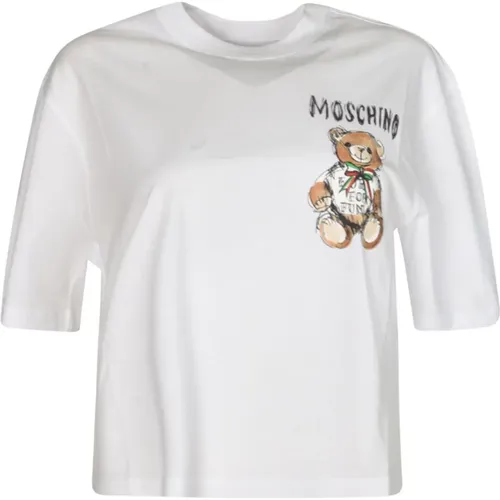 Stilvolle T-Shirts und Polos , Damen, Größe: S - Moschino - Modalova