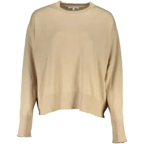 Schicker Beiger Pullover mit Kontrastdetails , Herren, Größe: XS - PATRIZIA PEPE - Modalova