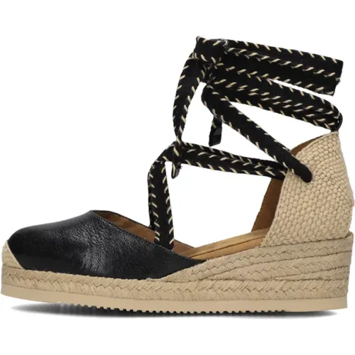 Schwarze Chaplin Espadrilles , Damen, Größe: 39 EU - Unisa - Modalova