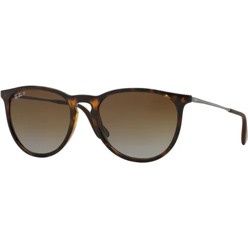 Klassische Erika Sonnenbrille Braun Polarisiert , unisex, Größe: 54 MM - Ray-Ban - Modalova