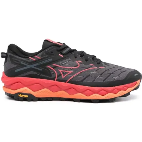 Panelled Mesh Sneakers Black , male, Sizes: 10 UK, 7 1/2 UK - Mizuno - Modalova