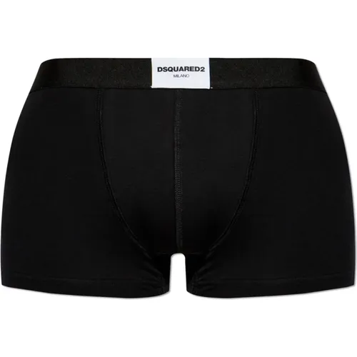 Cotton boxers with logo , male, Sizes: XL, M, S - Dsquared2 - Modalova