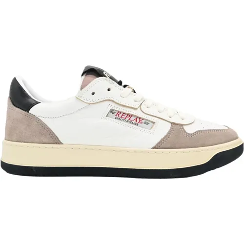 Sneakers Reload Suede Taupe Off White , Damen, Größe: 44 EU - Replay - Modalova