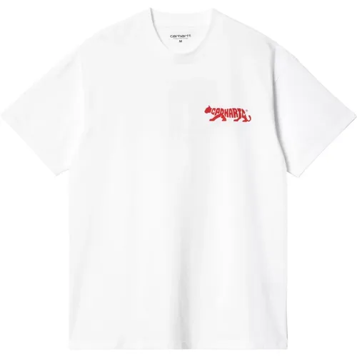 S S Rocky T-Shirt , male, Sizes: XL, L - Carhartt WIP - Modalova