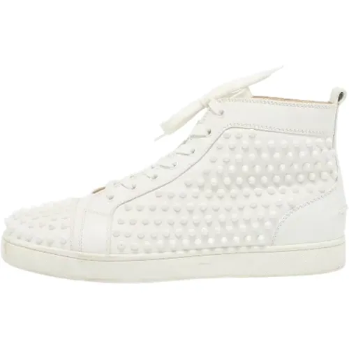 Pre-owned Leather sneakers , male, Sizes: 8 1/2 UK - Christian Louboutin Pre-owned - Modalova