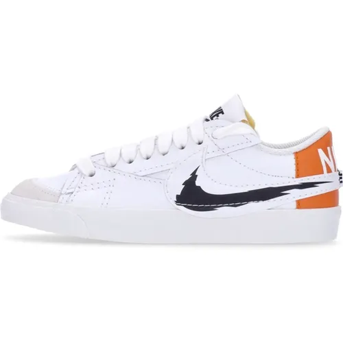 Jumbo Low-Top Sneaker Weiß/Schwarz/Orange , Herren, Größe: 38 EU - Nike - Modalova