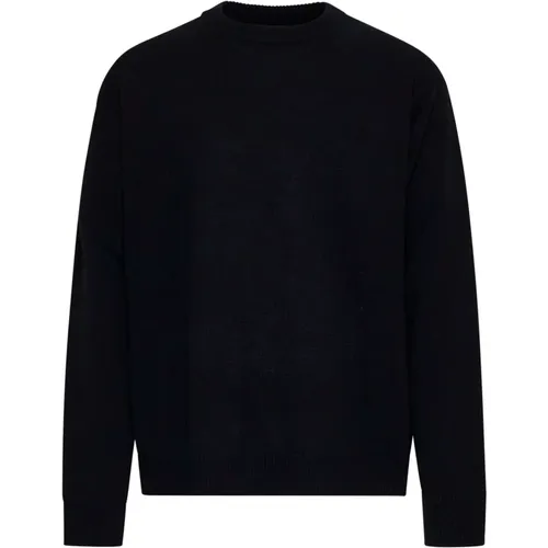 Schwarze Pullover für Männer , Herren, Größe: 2XL - Roberto Collina - Modalova