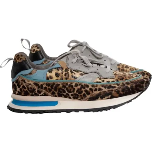 Leopard Threedome Running Shoes , female, Sizes: 5 UK, 6 UK - Hidnander - Modalova