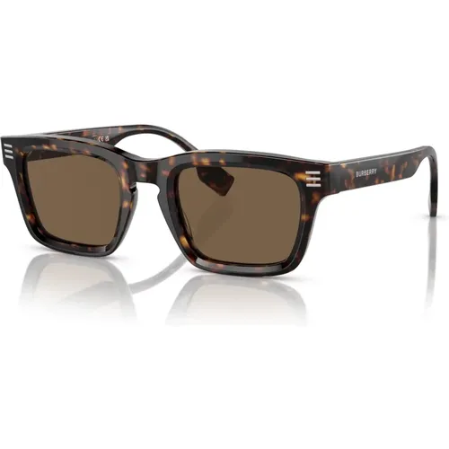 Dark Havana Sunglasses , male, Sizes: 51 MM - Burberry - Modalova
