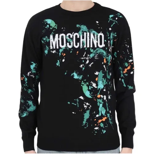 Farbeffekt Pullover , Herren, Größe: M - Moschino - Modalova