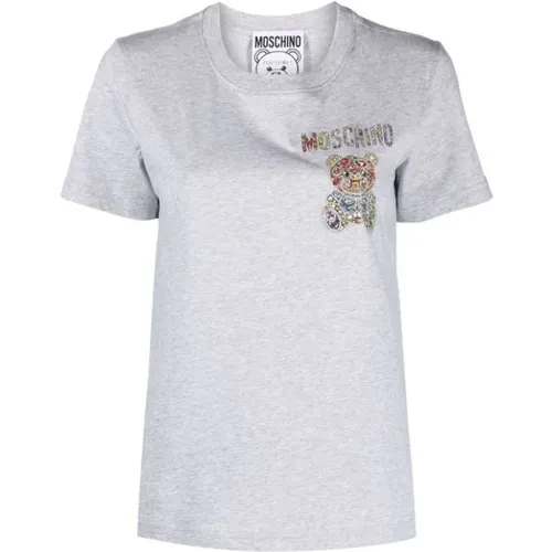 Lässiges Baumwoll-T-Shirt für Herren - Moschino - Modalova